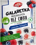 Bezglutenowa galaretka przezroczysta bez cukru o smaku owoców leśnych 14g       
