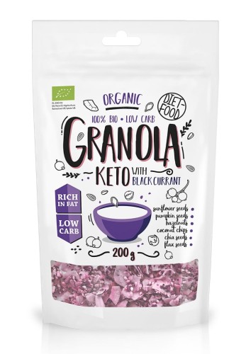 Granola Keto z czarną porzeczką Bio 200g