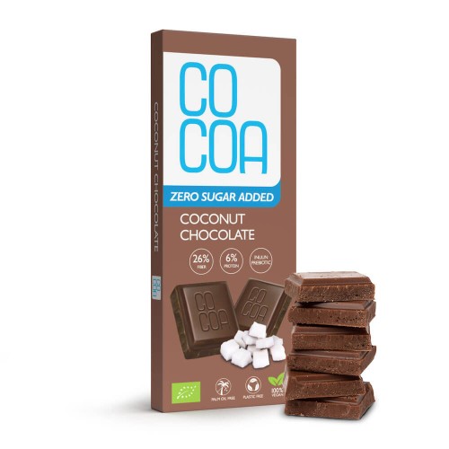 Wegańska ekologiczna czekolada kokosowa, 40g