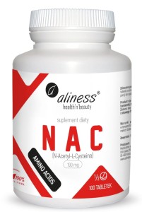 NAC N-Acetyl-L-Cysteine 190 mg (pół tabletki)  100 tabletek