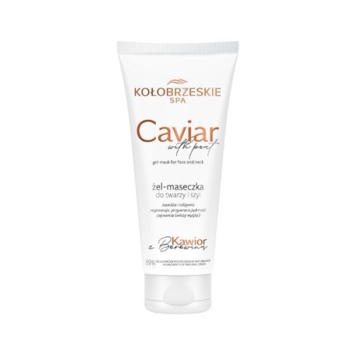 Maseczka - żel do twarzy i szyi Uzdrowiska Kołobrzeg z kawiorem, algami i borowiną, 100ml