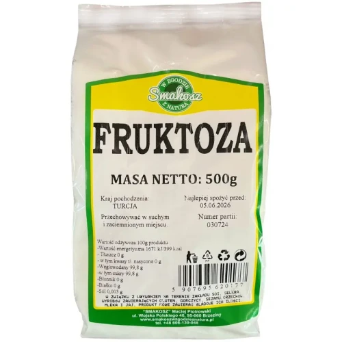 Fruktoza krystaliczna 500g Smakosz