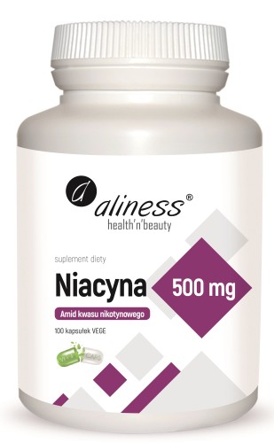 Niacyna Amid kwasu nikotynowego 500mg 100kaps