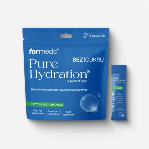 Elektrolity pure hydration bez cukru o smaku cytryny i limonki 14 saszetek