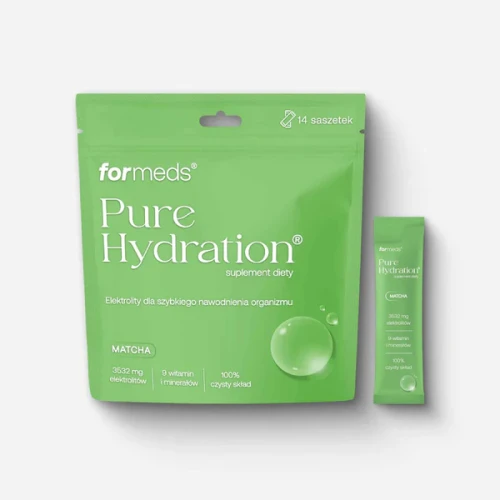 elektrolity pure hydration o smaku matchy 14 saszetek