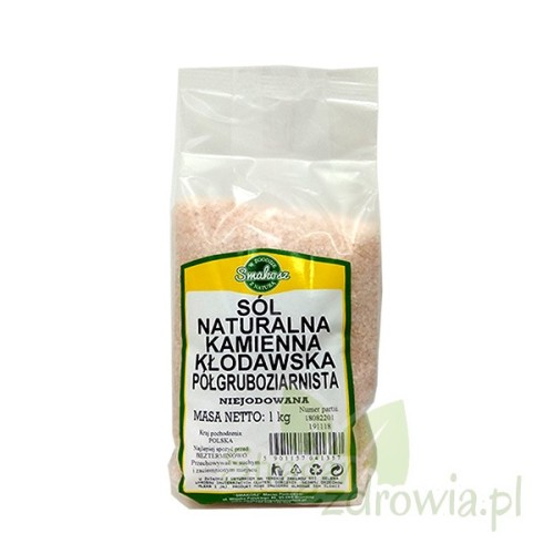 naturalna sół kłodawska niejodowana 1kg