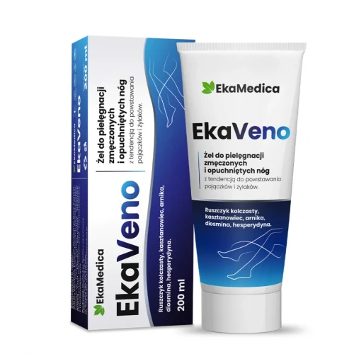 EkaVeno żel do pielęgnacji zmęczonych i opuchniętych nóg, z tendencją do pajączków i żylaków, 200ml