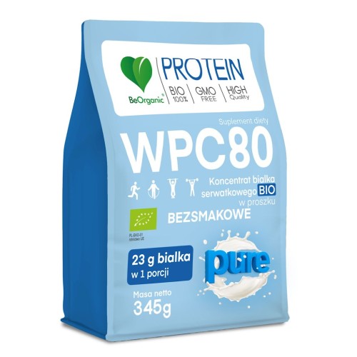 Białko serwatkowe naturalne bio 345g