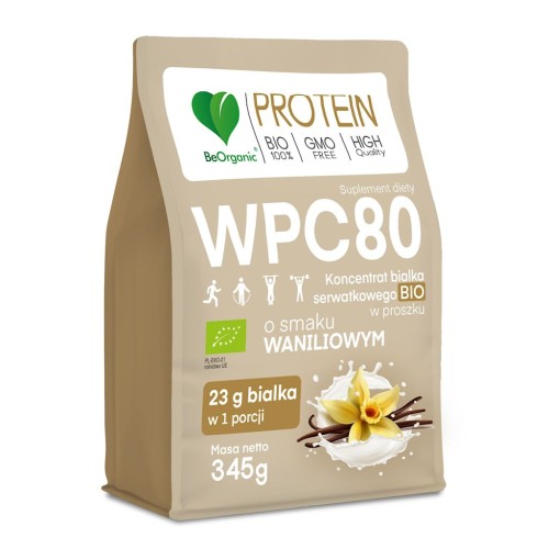 białko serwatkowe o smaku waniliowym bio 345g