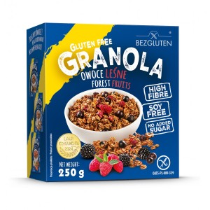 Bezglutenowa granola owoce leśne 250g