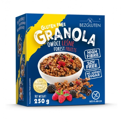 granola owoce leśne bezglutenowa 250g