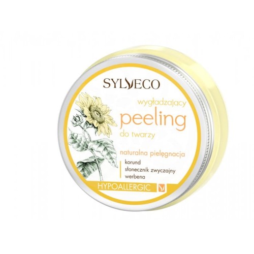 Peeling do twarzy Sylveco z korundem i werbeną na bazie oleju palmowego do cery zmęczonej i dojrzałej, 75ml