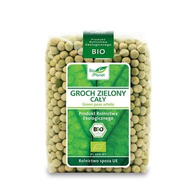 Groch zielony cały ekologiczny BIO 400g
