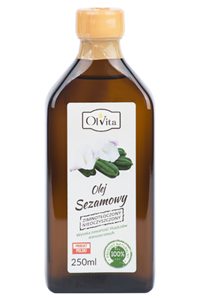 Olej sezamowy tłoczony na zimno nierafinowany 250ml 