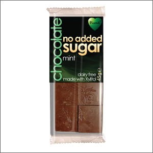Czekolada miętowa z ksylitolem bez cukru 45g 