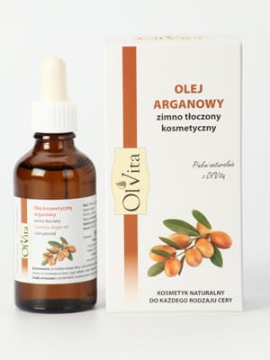 Olej Olvita kosmetyczny arganowy zimno tłoczony na skórę i włosy, 50ml