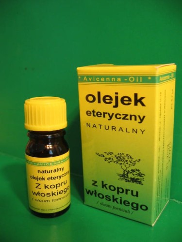 Olejek eteryczny Avicenna z kopru włoskiego na niestrawność, cellulitis, regulację miesiączki