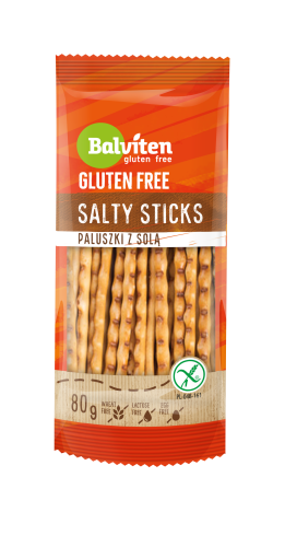 Paluszki z solą bez glutenu, mleka, jaj 80g