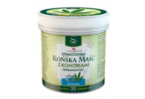 Końska maść Herbamedicus chłodząca z konopiami przeciwbólowa 250ml