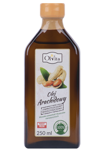 Olej arachidowy tłoczony na zimno nierafinowany 250ml