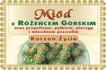 Miód z Różeńcem Górskim na odporność Poczwórnie Uszlachetniony  400g