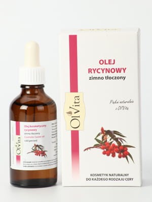 Olej Olvita kosmetyczny rycynowy zimno tłoczony na wzmocnienie włosów i regenerację skóry, 50ml