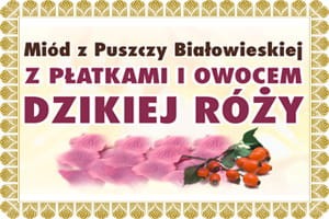 miód z płatkami dzikiej róży dla ciężarnej