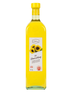 Olej słonecznikowy tłoczony na zimno nierafinowany 1l
